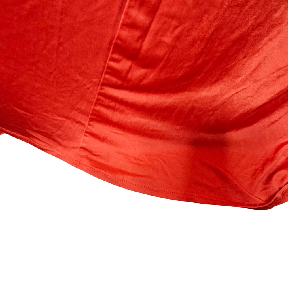 Armani Exchange Women's XL Red Braided Halter Maxi Dress Tie Waist Gown - Picture 7 of 9